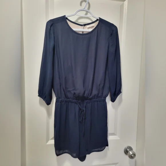 Babaton keegan romper navy blue xs - Picture 2 of 10